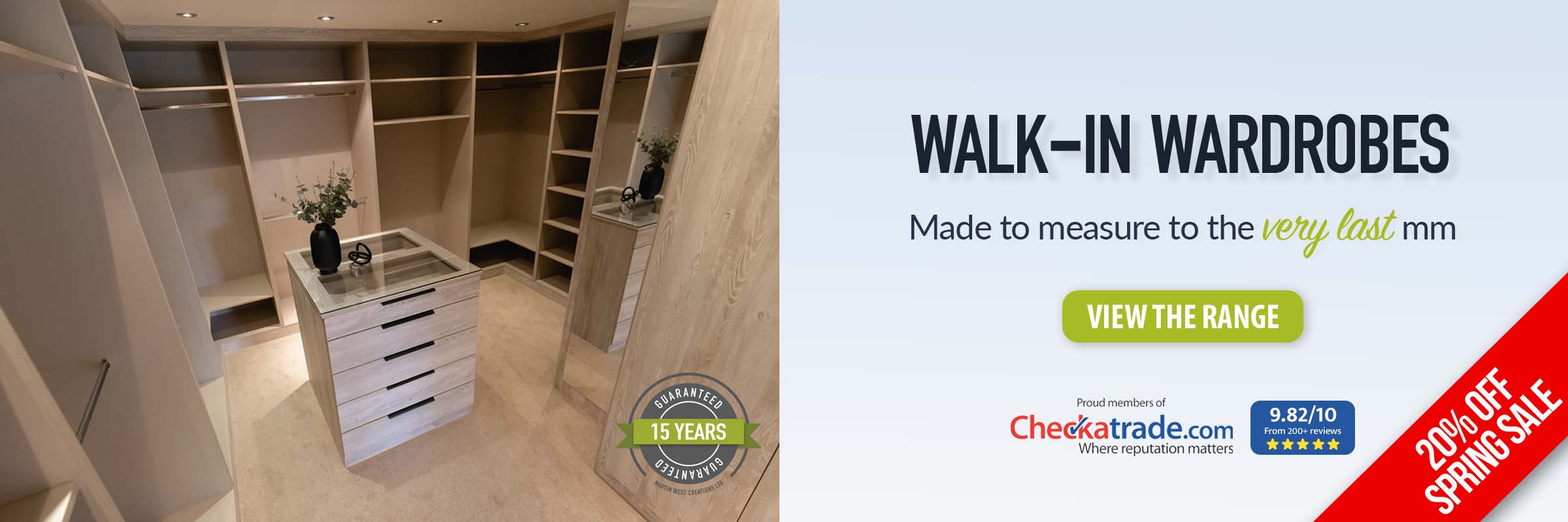 Fitted Walk In - Banner - Spring - Desktop